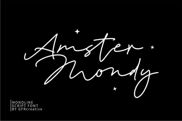 Amster Mondy: A Playful Script Font
