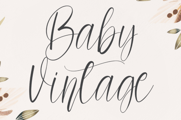 Baby Vintage Font: Elegant Script for Editorial Design