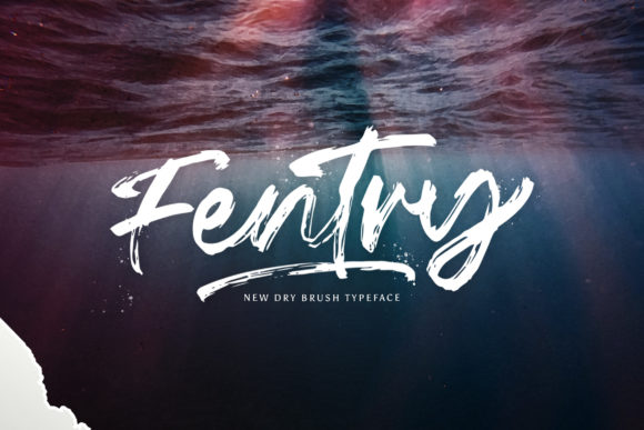 Fentry: A Textured Hand Brush Font
