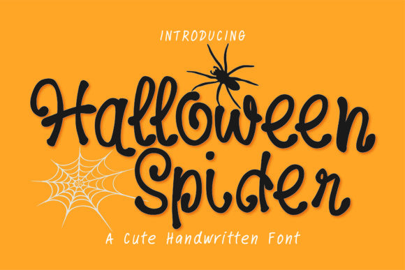 Halloween Spider Font for Creative Marketing