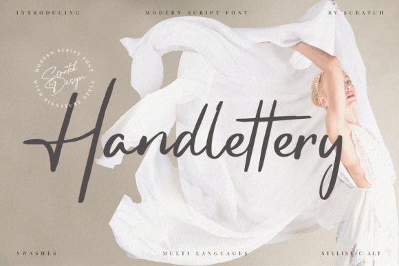 Handlettery: A Delicate Display Font