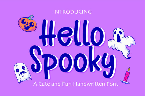 Hello Spooky: A Cute Handwritten Font for Creative Projects