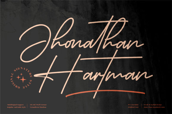 Jhonathan Hartman: A Refined Script Font