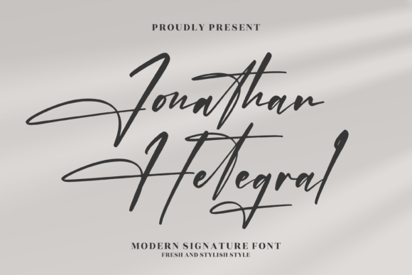 Jonathan Hetegral Font for Business