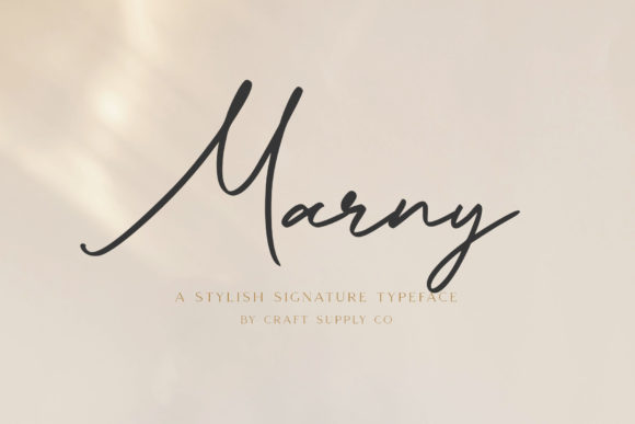 Marny: A Playful Script Font