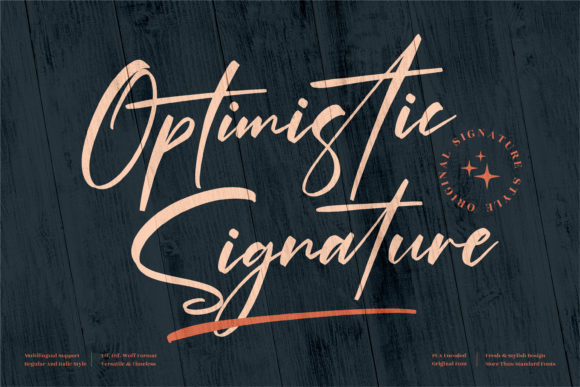 Optimistic Signature Font Review