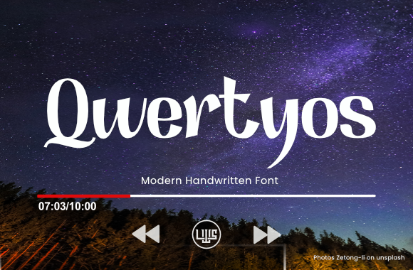 Qwertyos: A Stylish Script for Branding