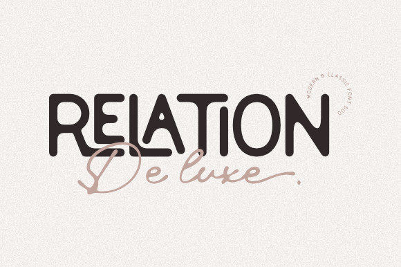 Relation De Luxe: A Stylish Display Font