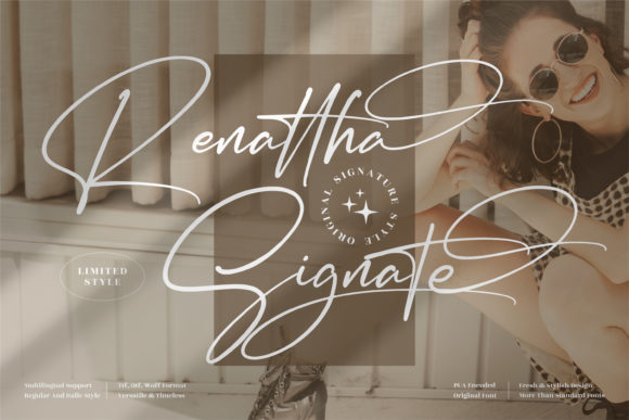 Renattha Signate: A Graceful Script Font