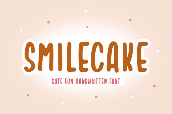 Smilecake Cute Font for Creative Design