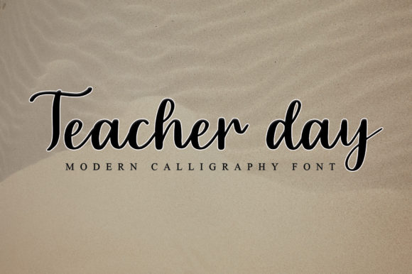 Teacher Day Font for Business