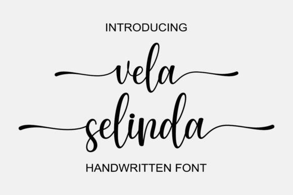 Vela Selinda: A Classy Script Font